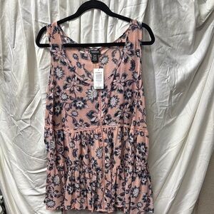 Torrid Pink Tiered Tank Top